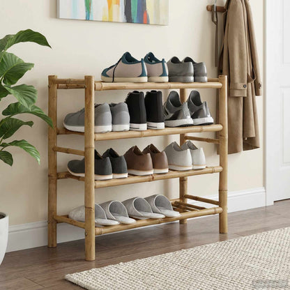 Scarpiera con lo scaffale Naturale 68 x 28 x 63 cm Bambù | homemem39