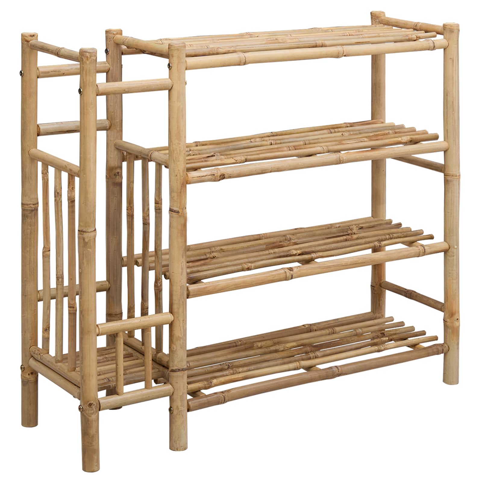 Scarpiera con lo scaffale Naturale 88 x 27 x 80 cm Bambù | homemem39