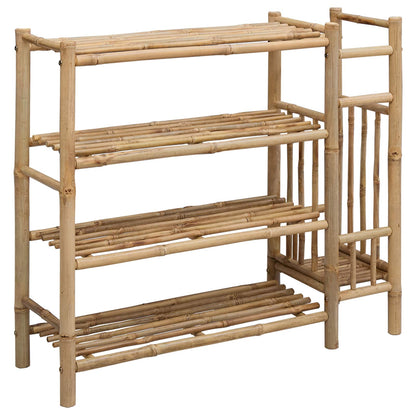 Scarpiera con lo scaffale Naturale 88 x 27 x 80 cm Bambù | homemem39