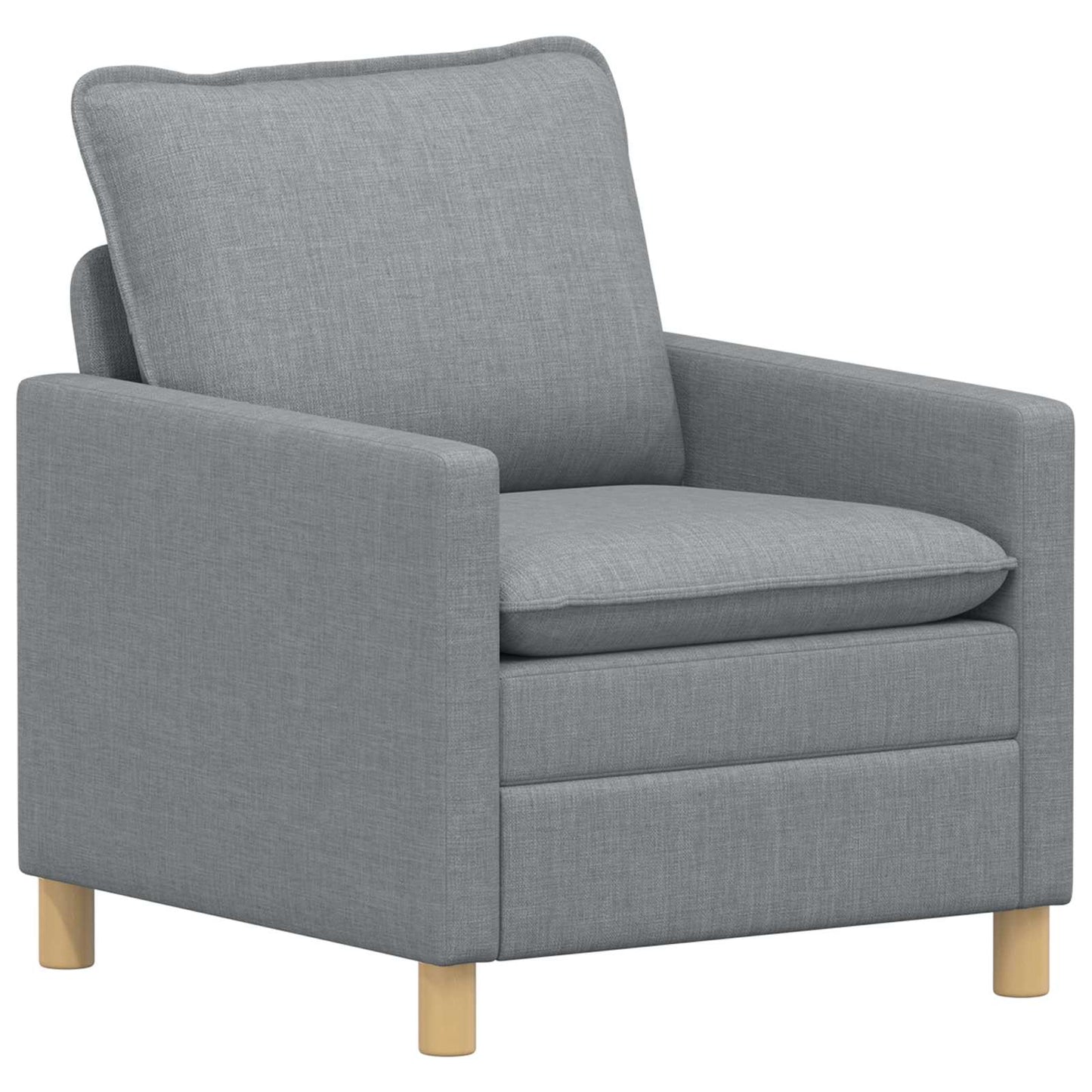 Set di divani 2 pz Grigio chiaro Tessuto