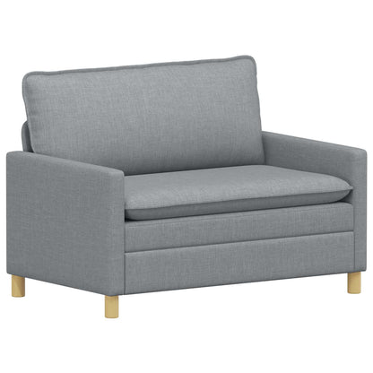 Set di divani 2 pz Grigio chiaro Tessuto