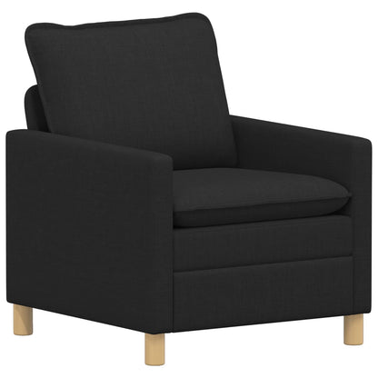 Set di divani 2 pz Nero Tessuto | homemem39
