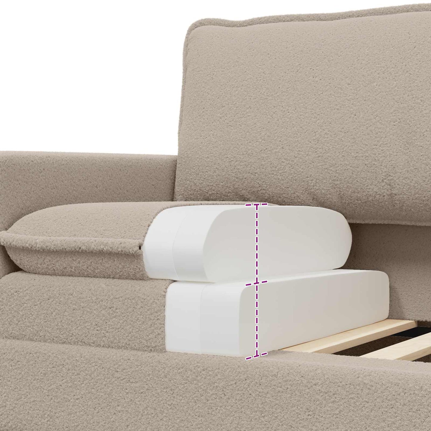 Set di divani 2 pz Grigio Chiaro Tessuto | homemem39
