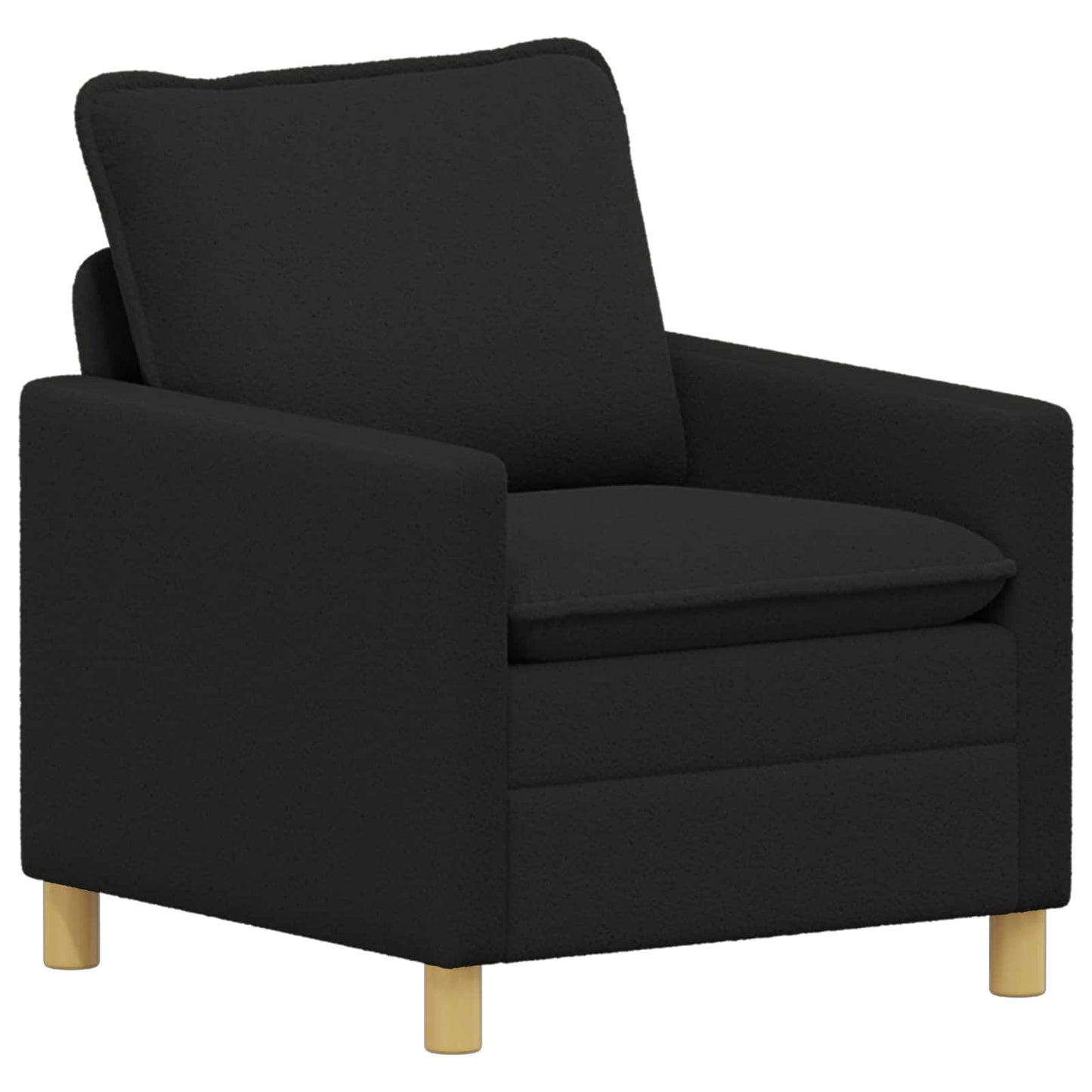 Set di divani 2 pz Nero Tessuto | homemem39