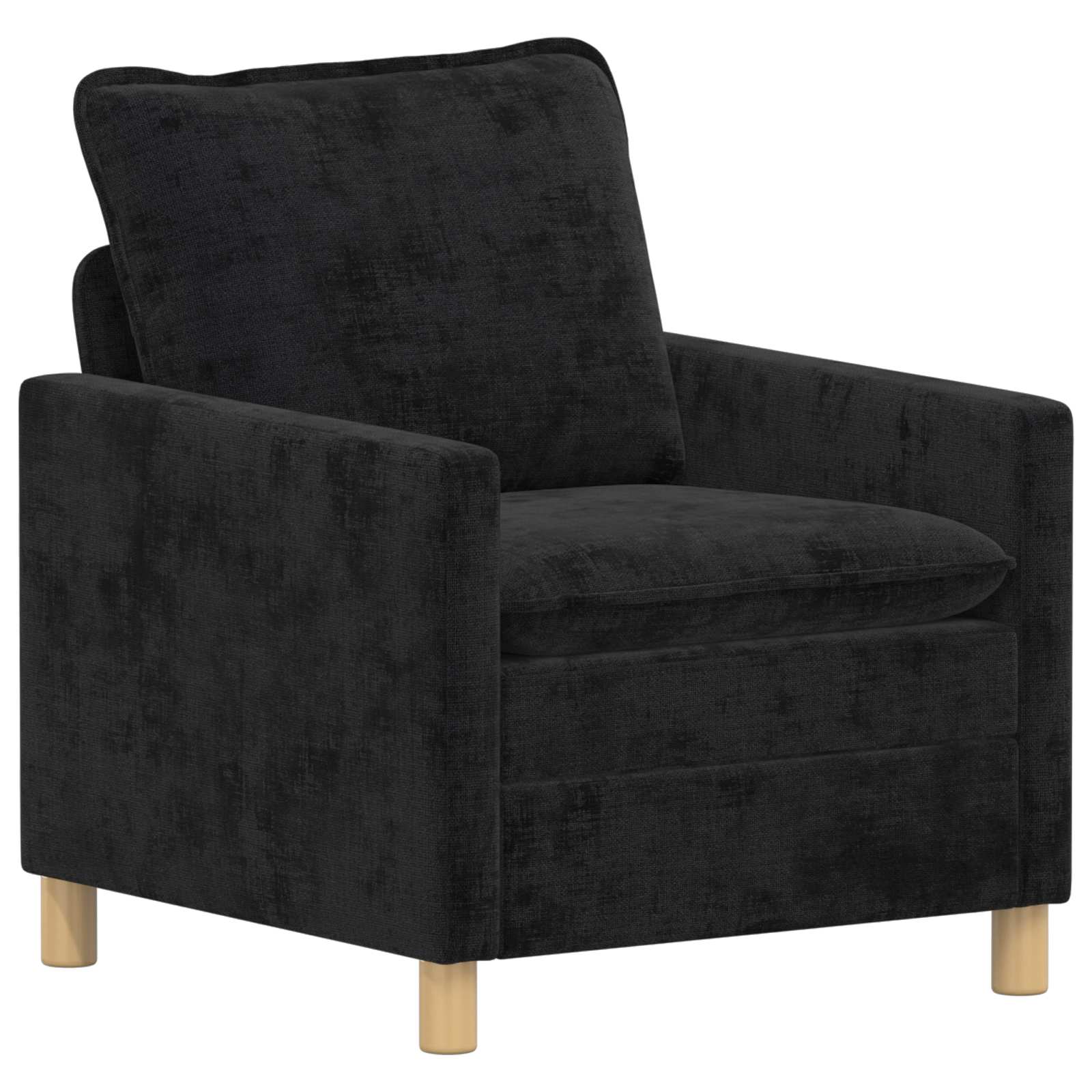 Set di divani 2 pcs Nero Poliestere | homemem39