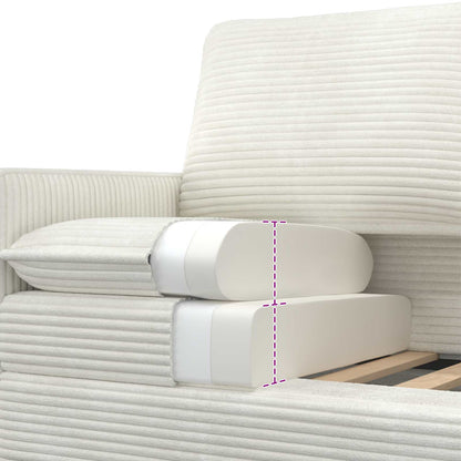 Set di divani 2 pcs Crema Poliestere | homemem39