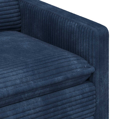 Set di divani 2 pcs Blu navy Poliestere | homemem39