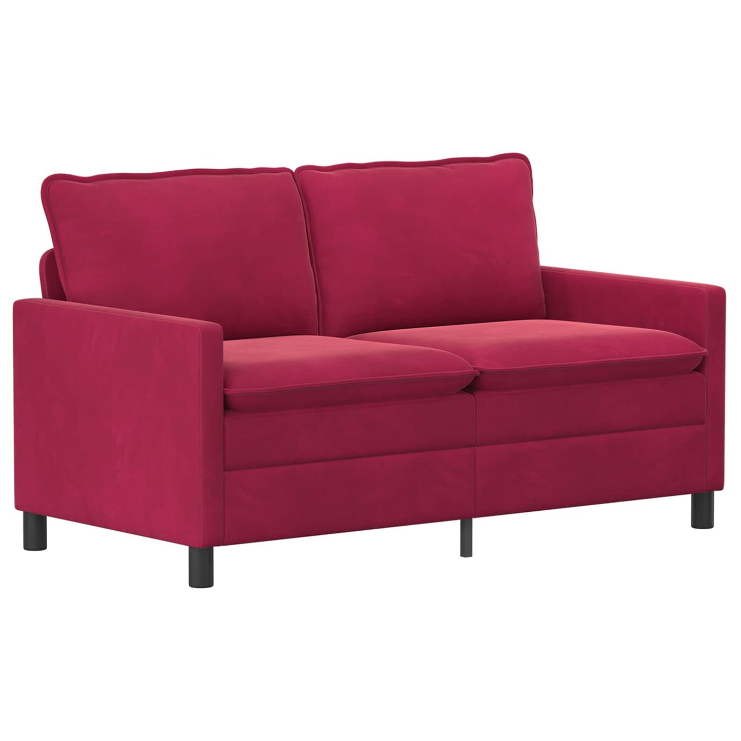 Set di divani 2 pcs Rosso Vino Velluto | homemem39