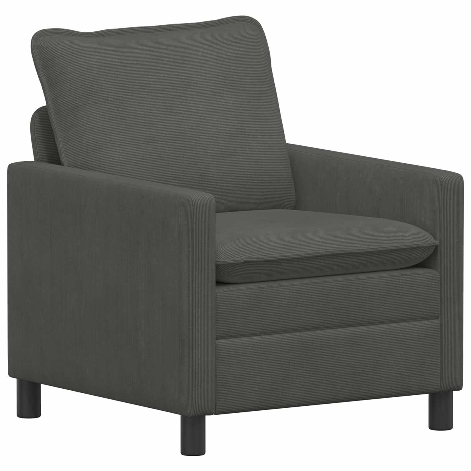 Set di divani 2 pcs Grigio Scuro Tessuto | homemem39