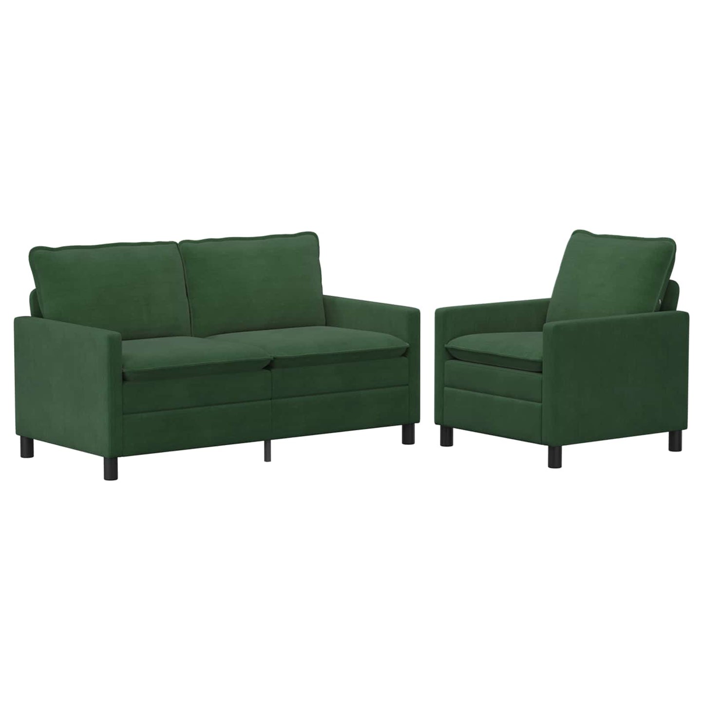 Set di divani 2 pcs Verde Giungla Tessuto | homemem39