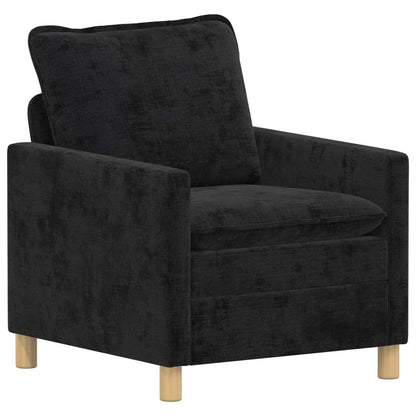 Set di divani 2 pcs Nero Poliestere | homemem39