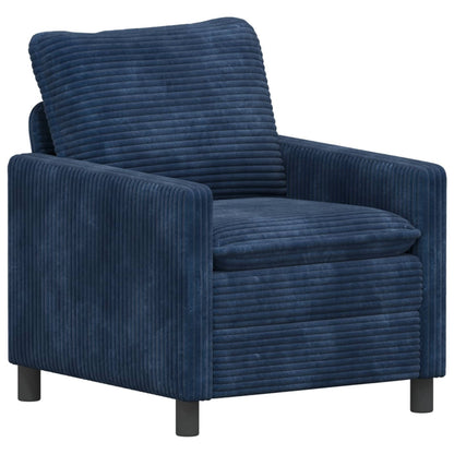 Set di divani 2 pcs Blu navy Poliestere | homemem39