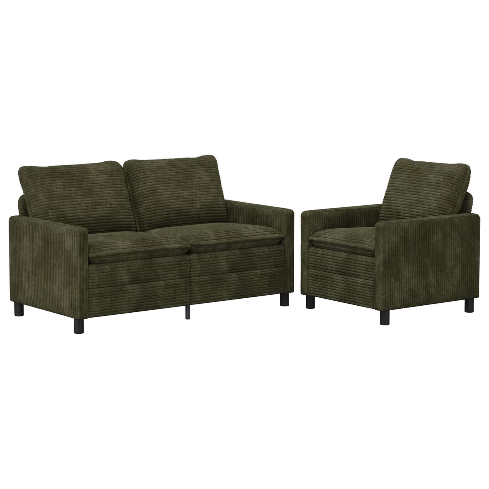 Set di divani 2 pcs Verde Poliestere | homemem39