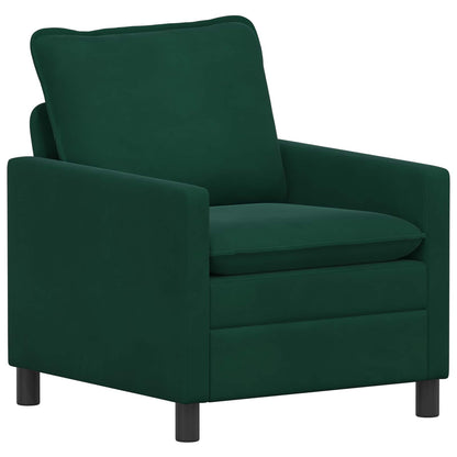 Set di divani 2 pcs Verde Scuro Velluto | homemem39