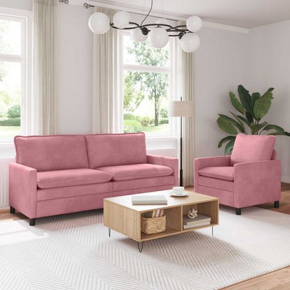 Set di divani 2 pcs Rosa Velluto | homemem39