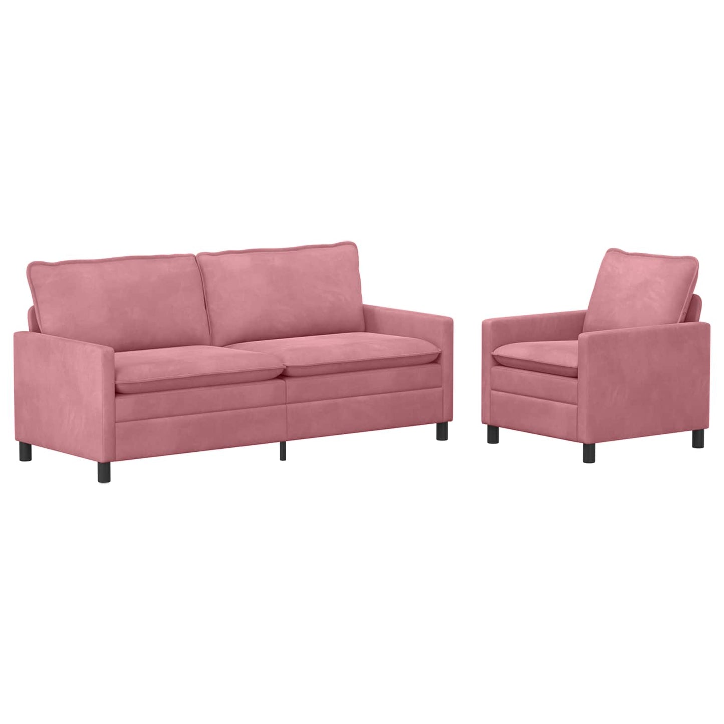 Set di divani 2 pcs Rosa Velluto | homemem39