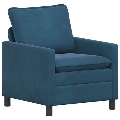 Set di divani 2 pcs Blu Velluto | homemem39