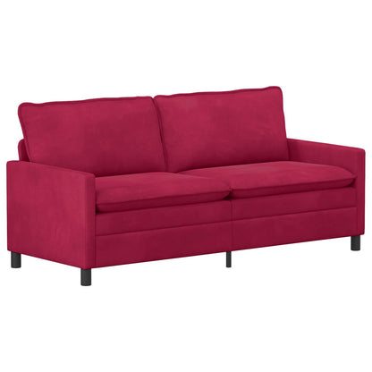 Set di divani 2 pcs Rosso Vino Velluto | homemem39