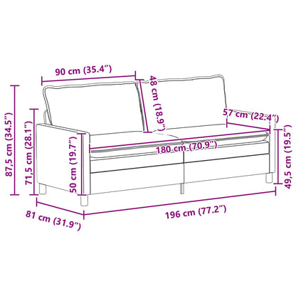 Set di divani 2 pz Grigio Chiaro Tessuto | homemem39