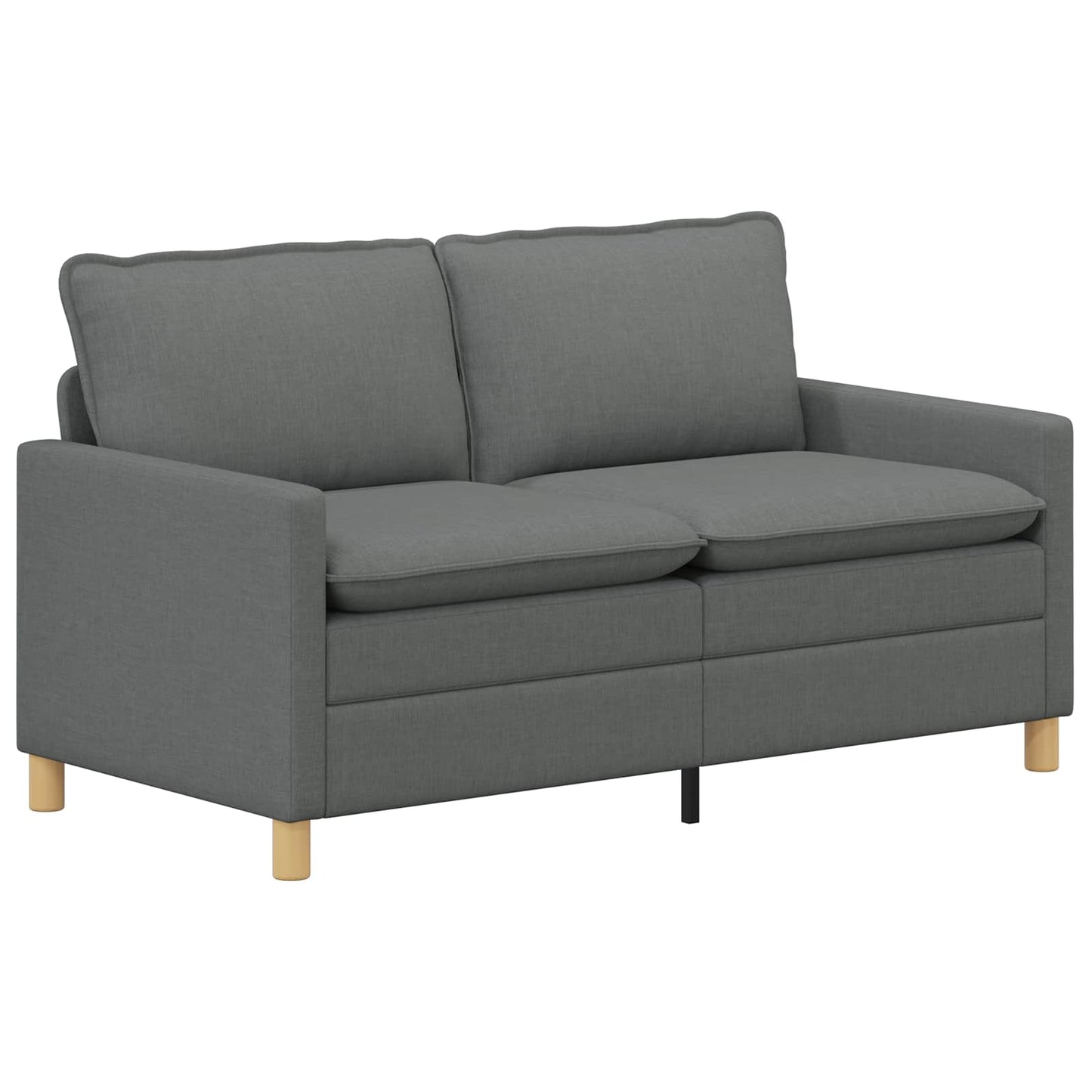 Set di divani 2 pz Grigio Scuro Tessuto