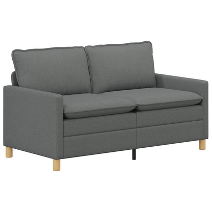 Set di divani 2 pz Grigio Scuro Tessuto