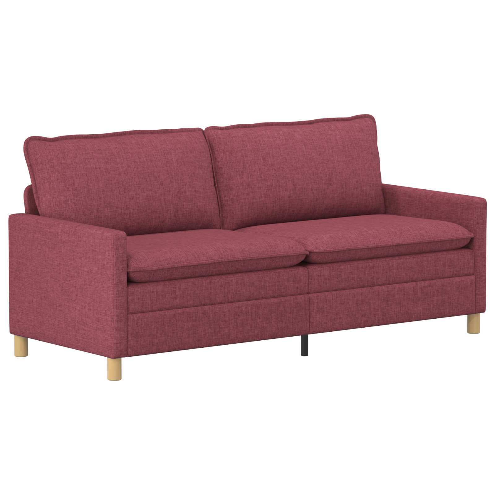 Set di divani 2 pz Rosso Vino Tessuto | homemem39