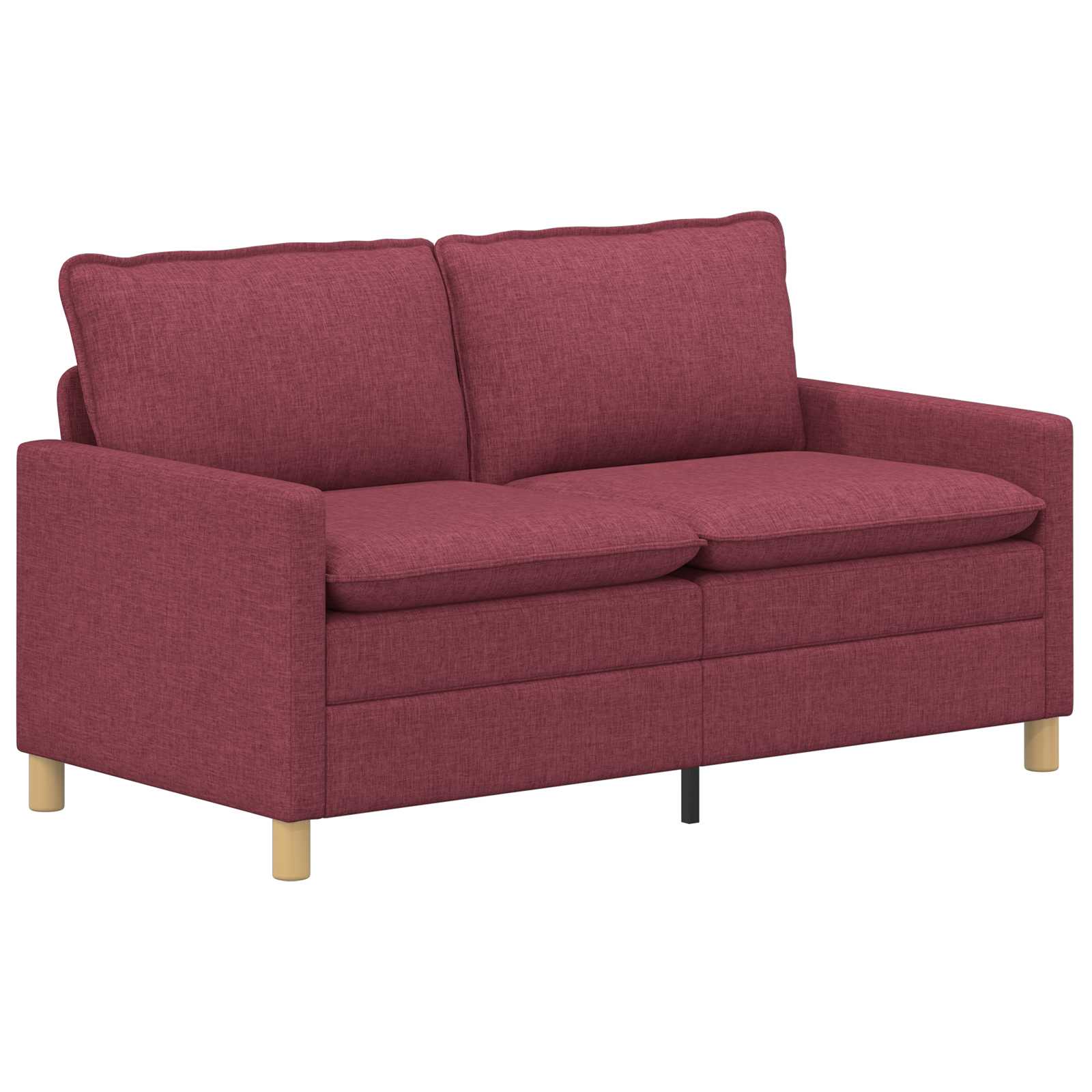 Set di divani 2 pz Rosso Vino Tessuto | homemem39