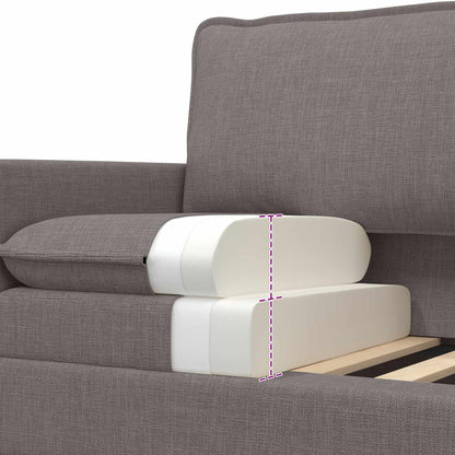 Set di divani 2 pz Tortora Tessuto | homemem39