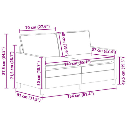 Set di divani 2 pz Crema Tessuto | homemem39
