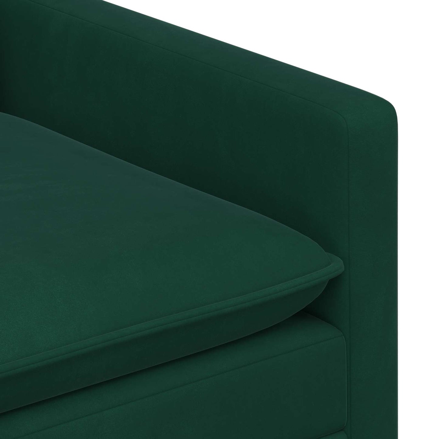 Set di divani 2 pcs Verde Scuro Velluto | homemem39