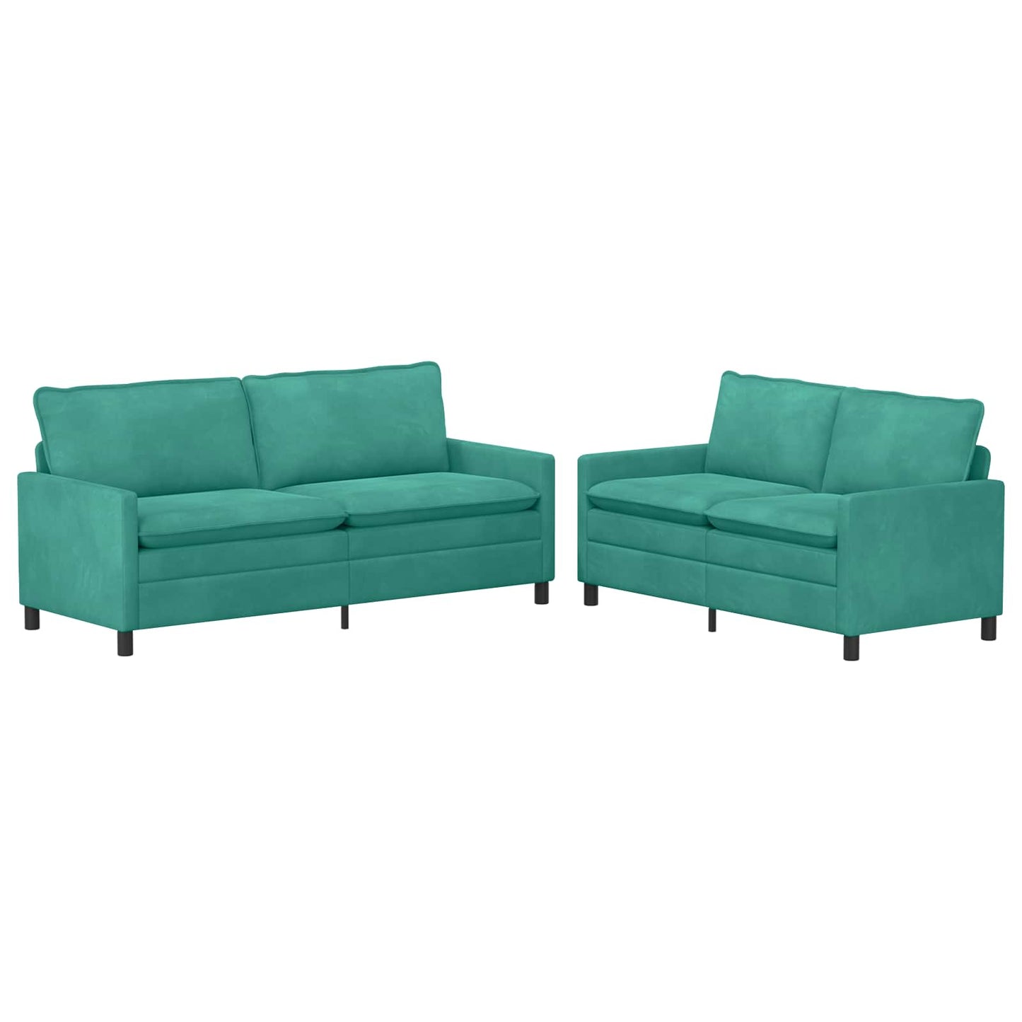 Set di divani 2 pcs Turchese Velluto | homemem39
