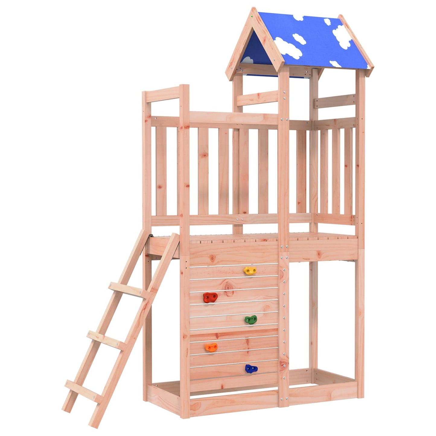 Torre da Gioco Marrone Legno Massello di Douglas