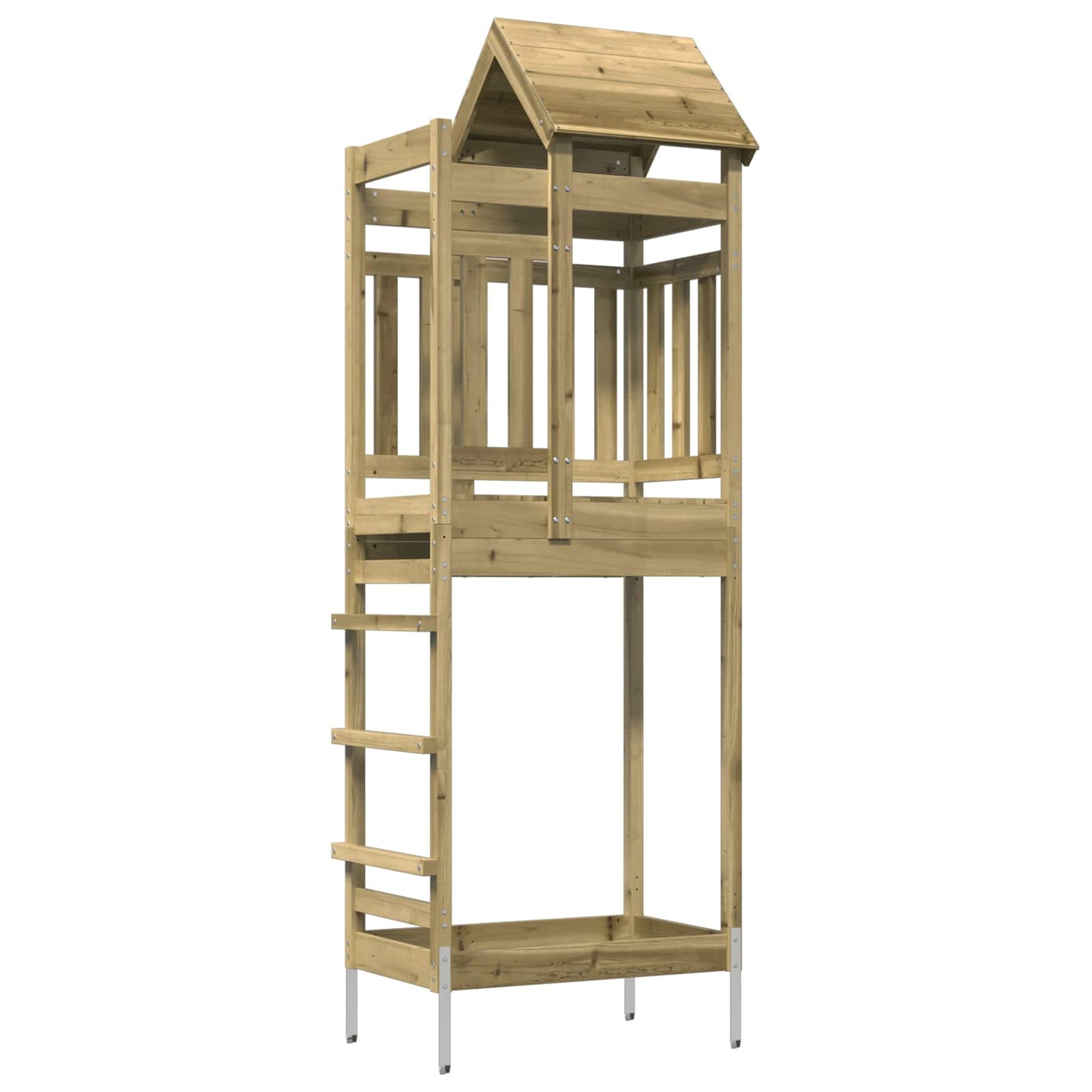 Torre da Gioco Marrone Legno Impregnato Solido | homemem39