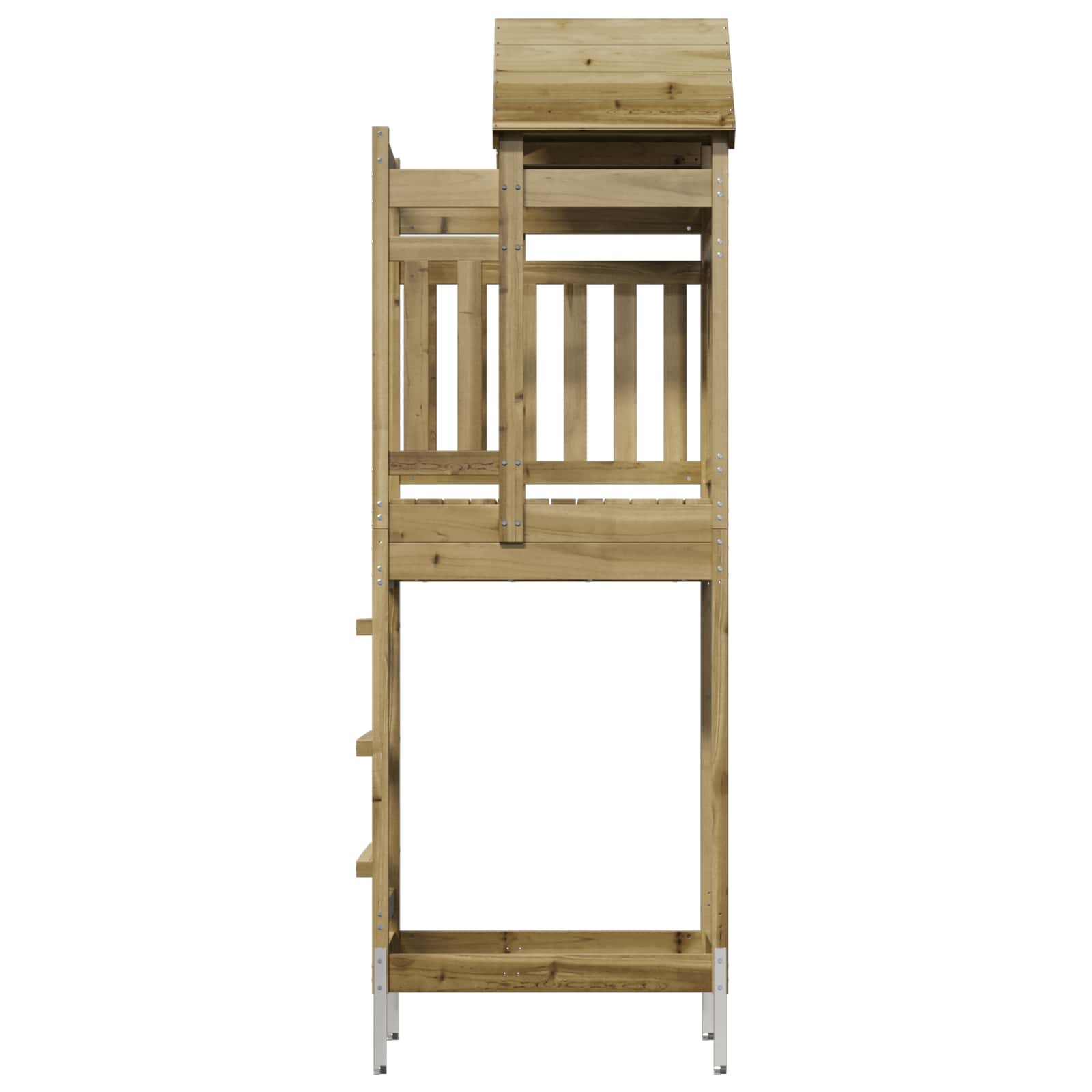 Torre da Gioco Marrone Legno Impregnato Solido | homemem39