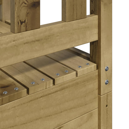 Torre da Gioco Marrone Legno Impregnato Solido | homemem39