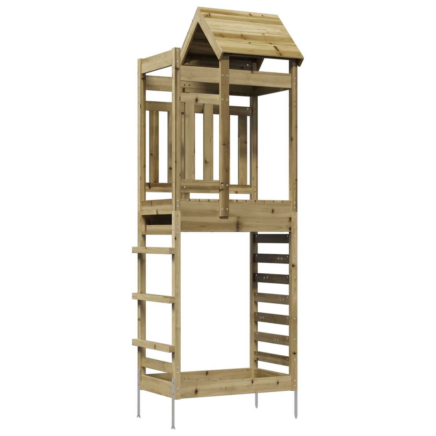 Torre da Gioco Marrone Legno Impregnato Solido | homemem39