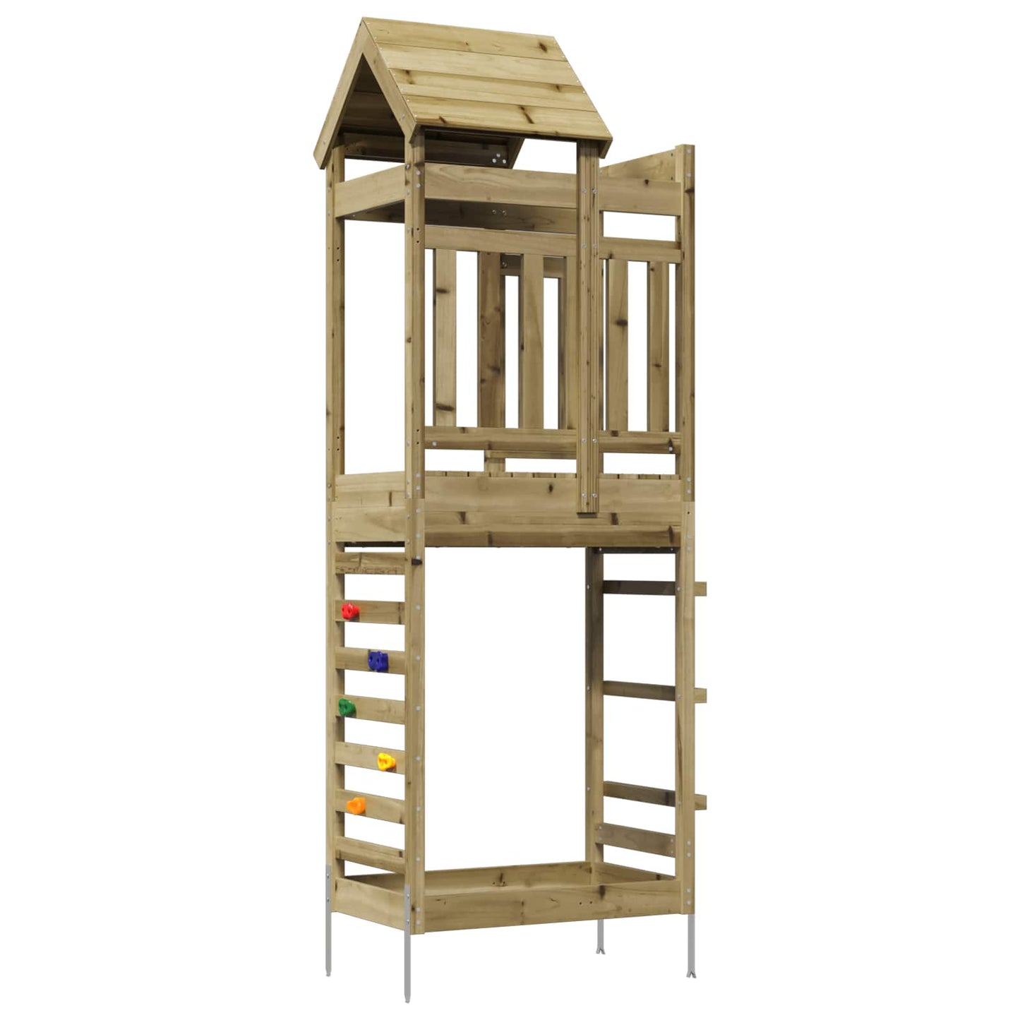 Torre da Gioco Marrone Legno Impregnato Solido | homemem39