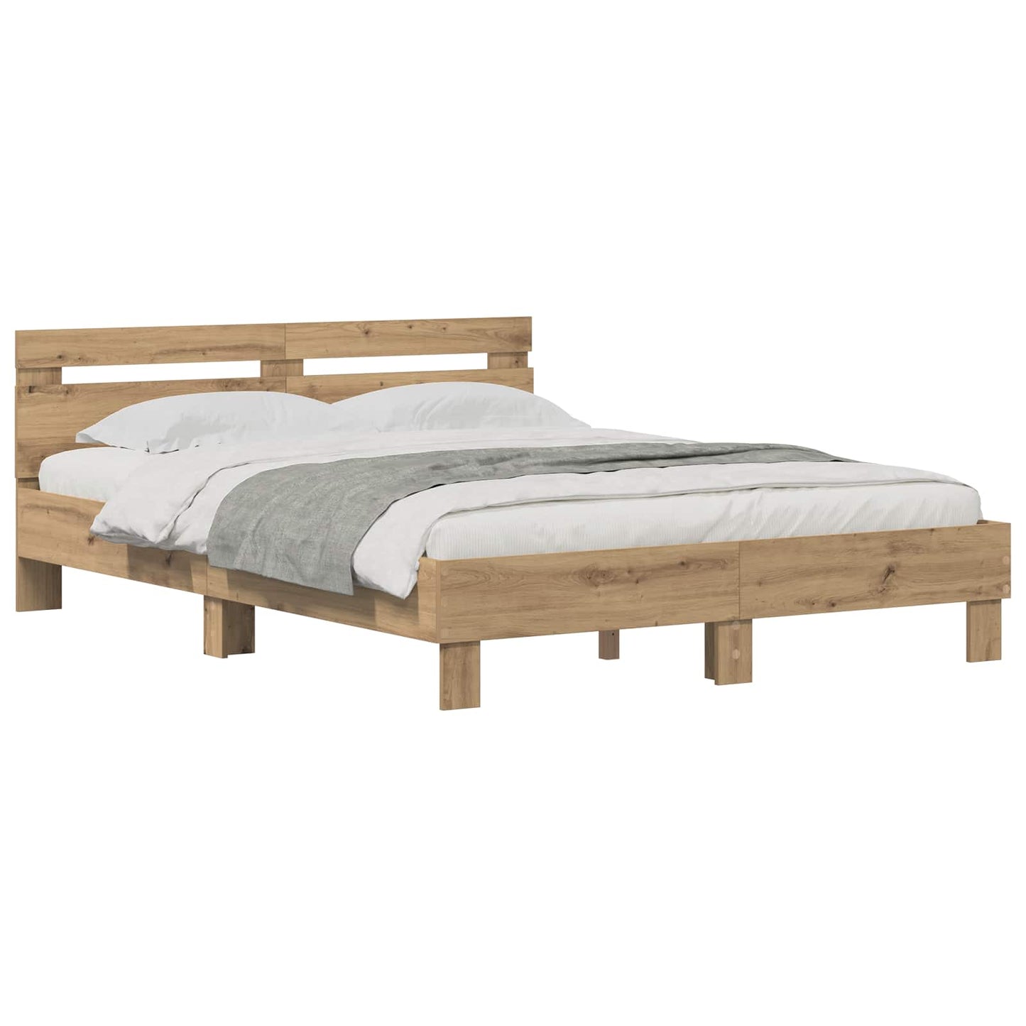 Struttura del letto Rovere artigianale 140 x 200 cm | homemem39
