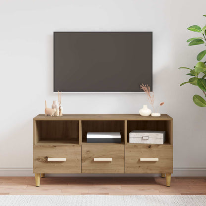 Mobile TV Rovere Artigianale 102 x 36 x 50 cm Legno multistrato | homemem39