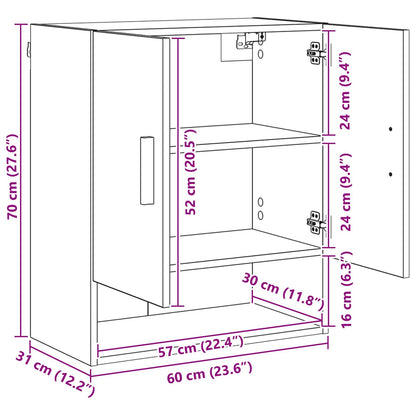 Armadietto a muro Legno vecchio 60 x 31 x 70 cm