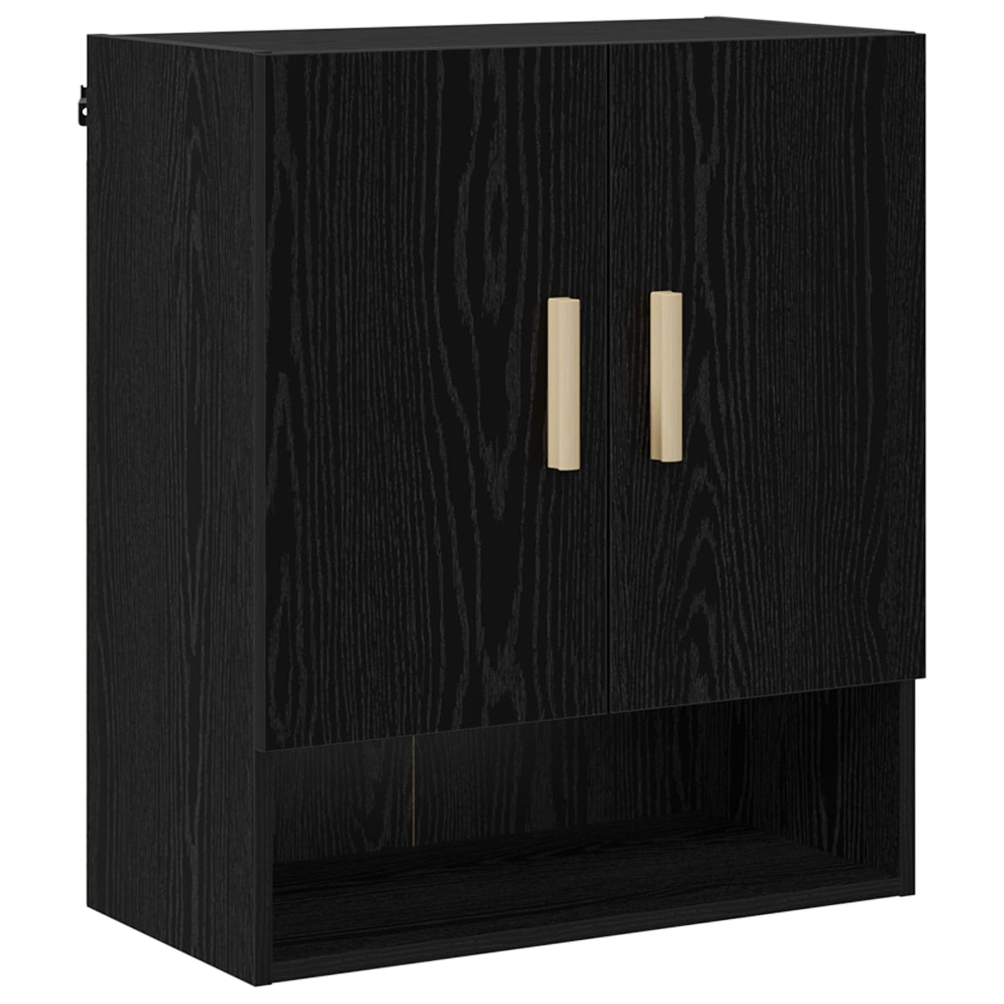 Armadietto a muro Rovere Nero 60 x 31 x 70 cm Legno multistrato