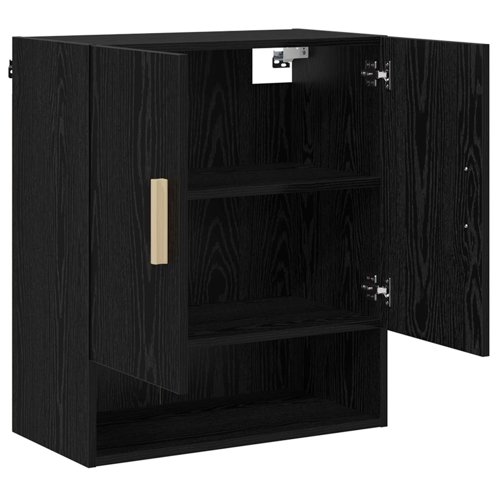 Armadietto a muro Rovere Nero 60 x 31 x 70 cm Legno multistrato | homemem39