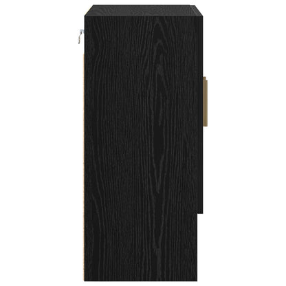 Armadietto a muro Rovere Nero 60 x 31 x 70 cm Legno multistrato | homemem39