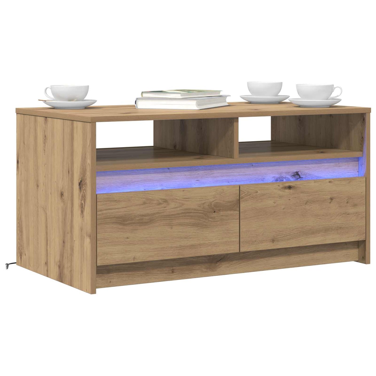 Tavolino da salotto Rovere Artigianale 90 x 50 x 45 cm | homemem39