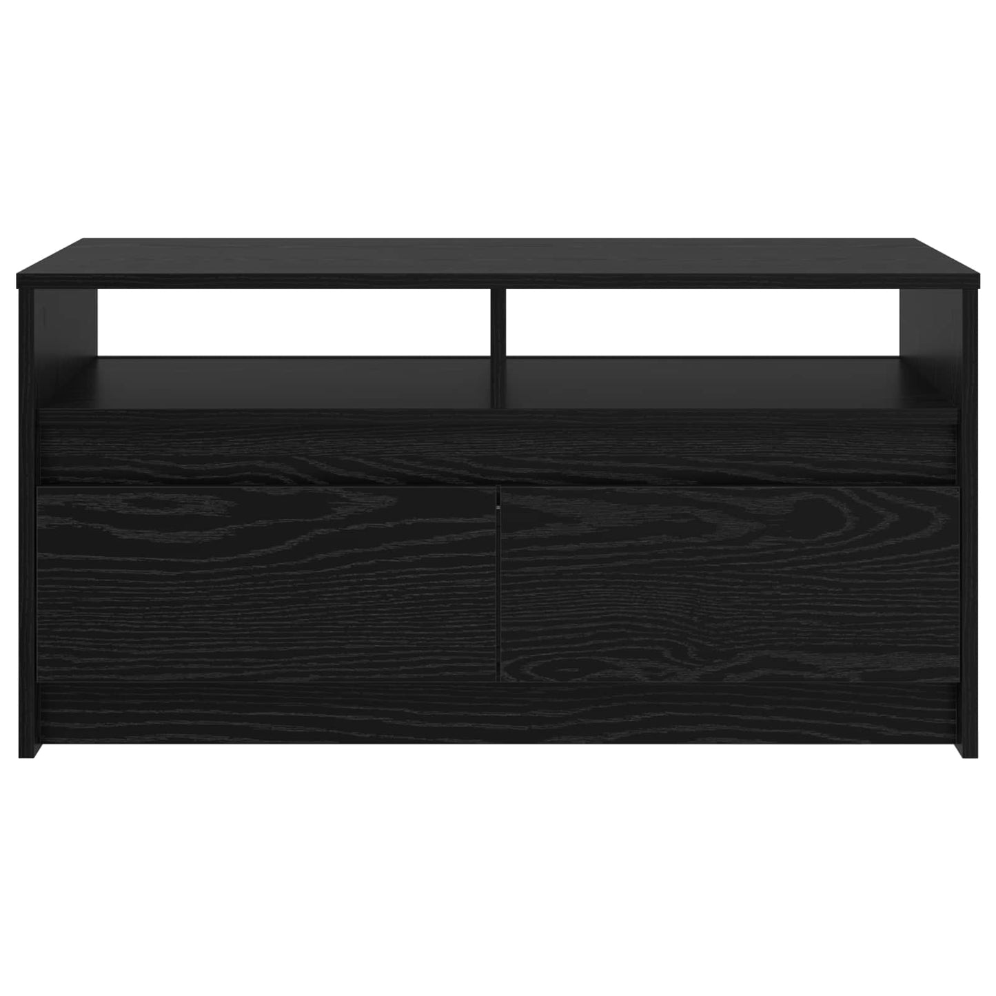Tavolino da salotto con cassetto Rovere Nero 90 x 50 x 45 cm | homemem39