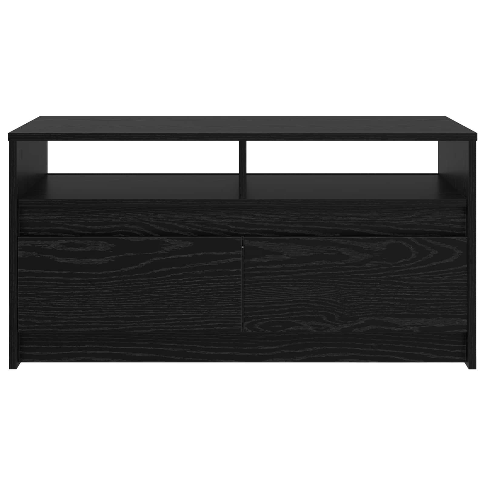 Tavolino da salotto con cassetto Rovere Nero 90 x 50 x 45 cm | homemem39