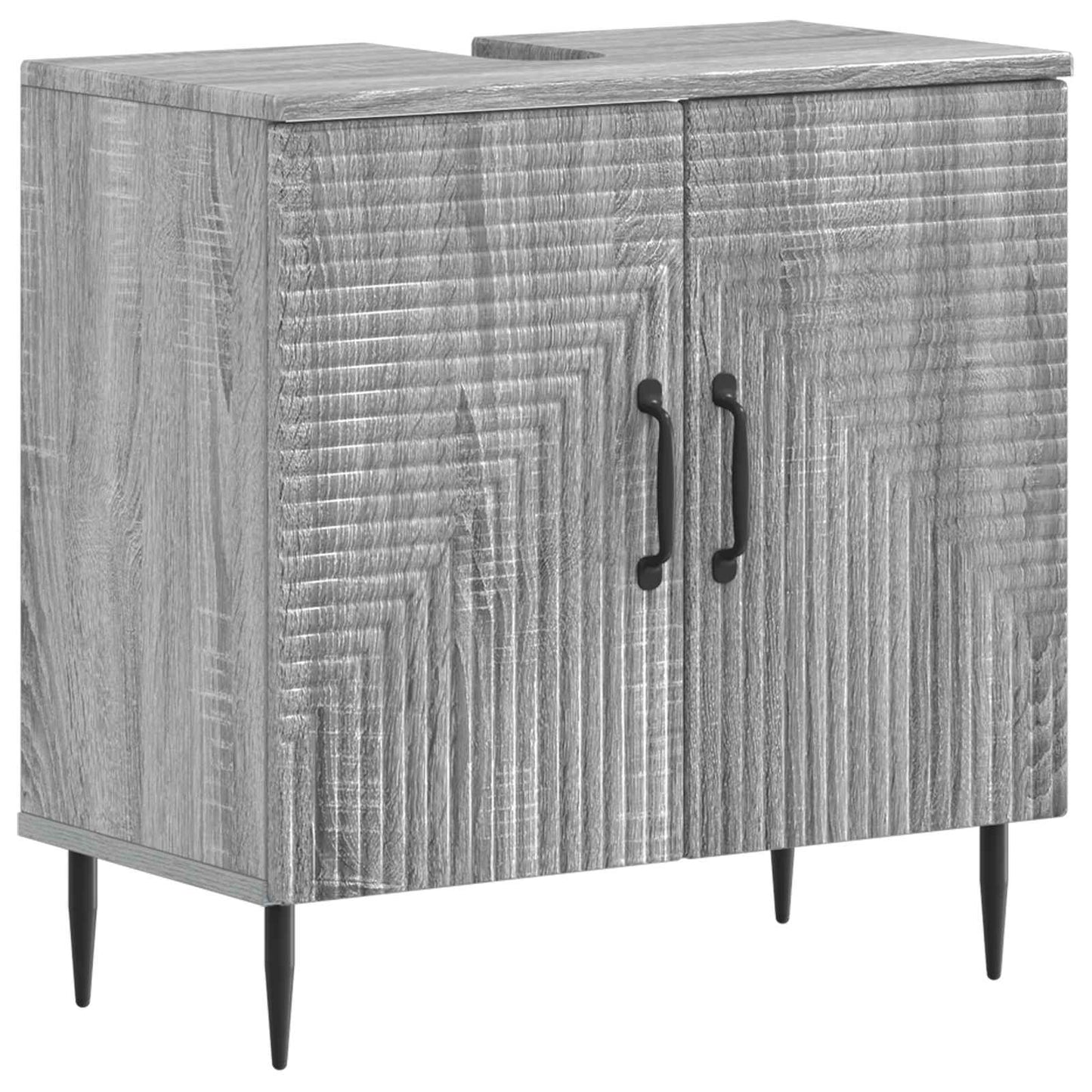 Set di Armadi da Bagno da 2 Pezzi HAARLEM Sonoma grigio