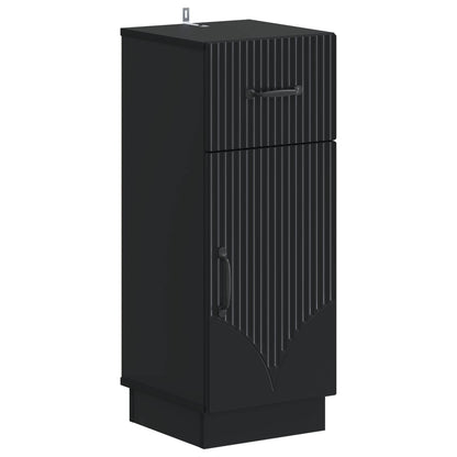 Set di Armadi da Bagno da 2 Pezzi HOORN Nero | homemem39