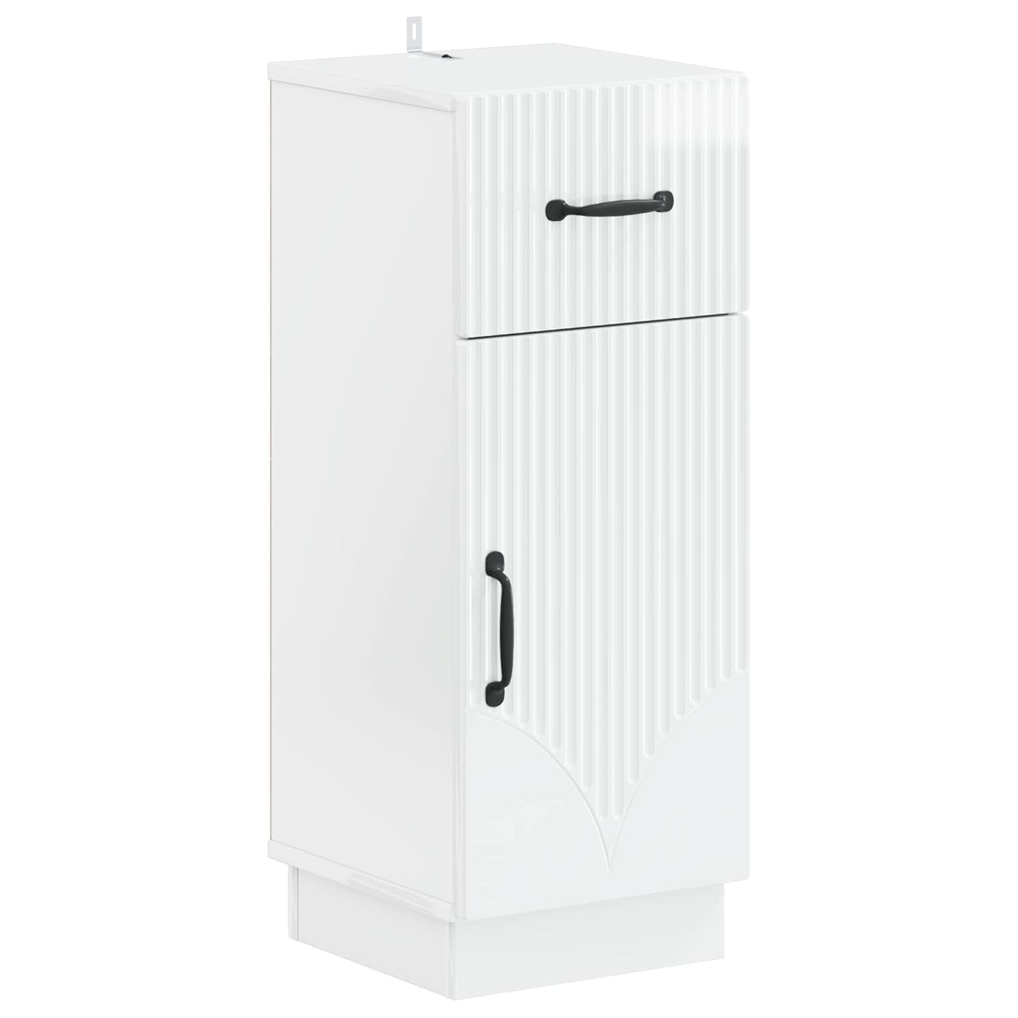 Set di Armadi da Bagno da 2 Pezzi HOORN Bianco Lucido | homemem39