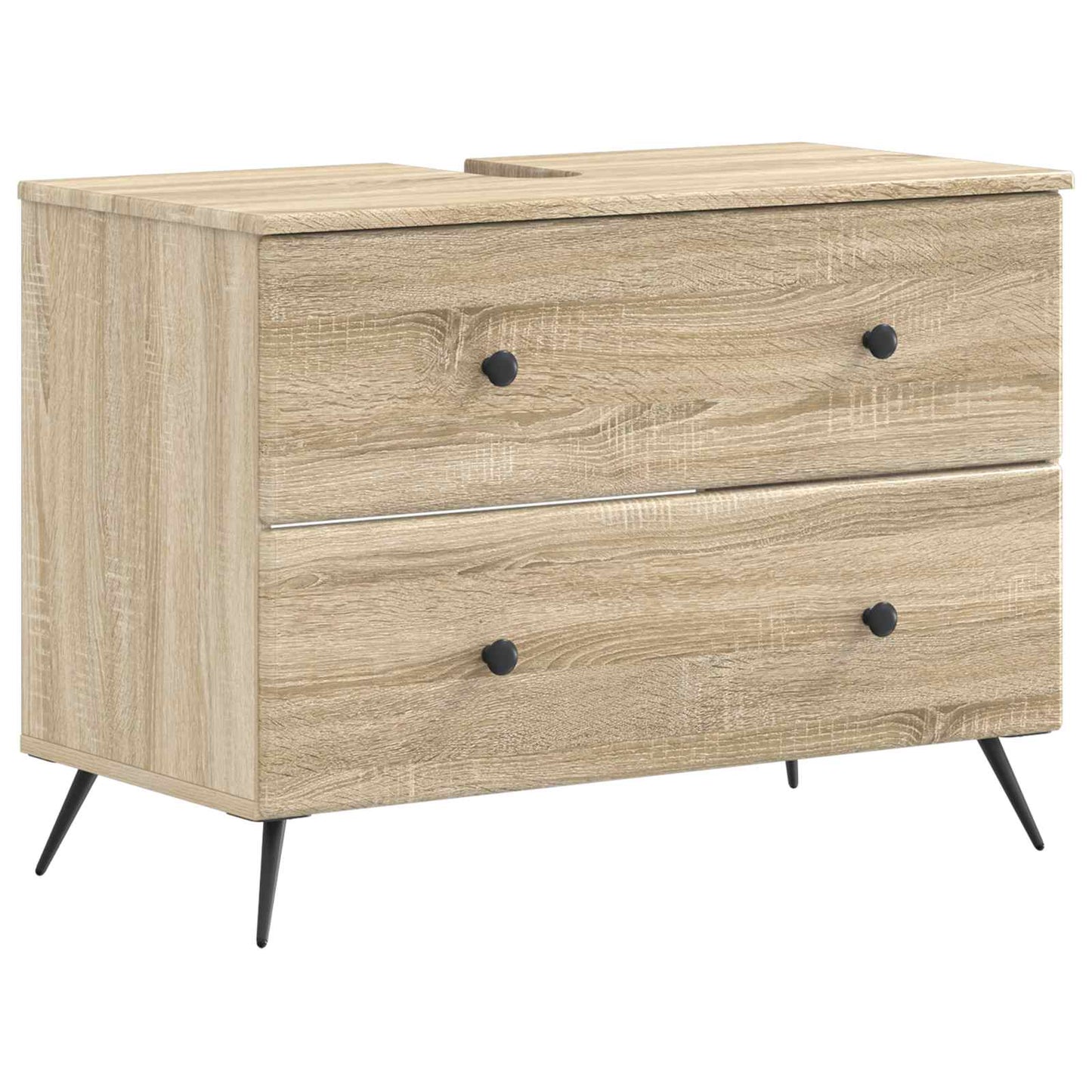 Set di Armadi da Bagno da 2 Pezzi BREDA Rovere Sonoma | homemem39